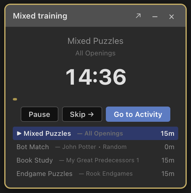 Training timer